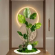 Indoor Artificial Plant Landscaping Combination, Traveler's Banana Plant Landscape, Green Plant Decoration for Entryway Corners, and Stairway Decoration