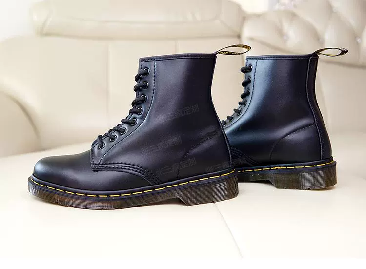 [Customized by Zhang Tam Phong] 1460 Martin boots cao cổ 8 lỗ xỏ dây đôi giày nam và nữ giày boot cổ ngắn cho nữ - Giày ống