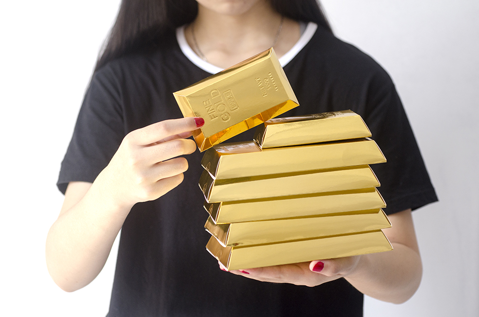 Eight Doors Bug Society Golden Brick DIY Gift Gift Box 6 into the li is a new year wedding celebration red packet bag New Year