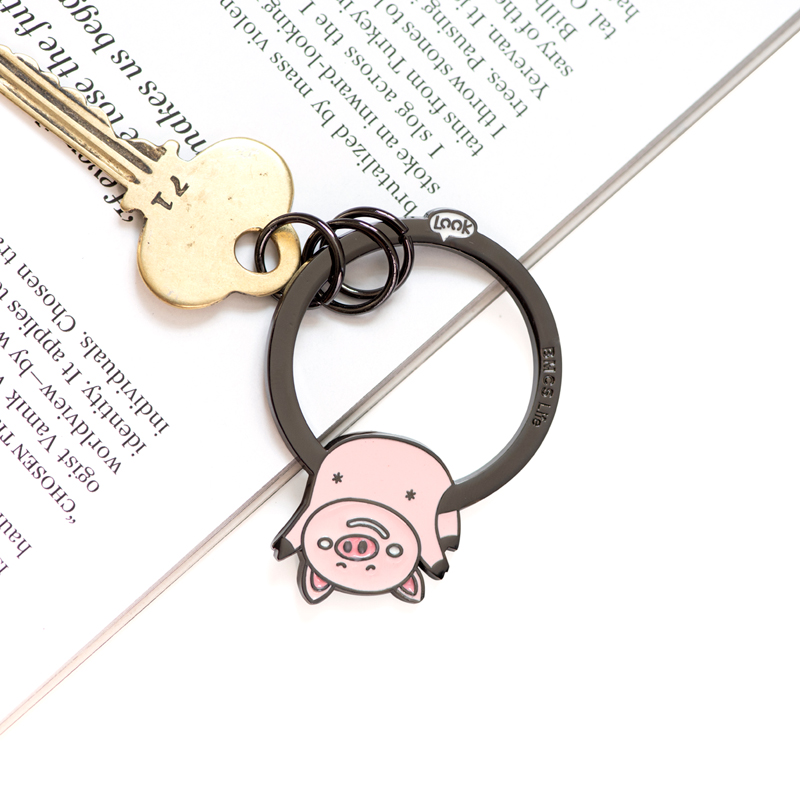 Bamen Insect Society Prototype 5th Generation Car Alloy Key Chain Ring Chain Pendant Korea Cute Female Cartoon Creative New Product