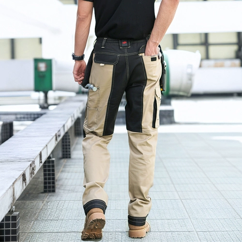 Много -карманные брюки для рабочих износов -Устойчивые к брюкам с страхованием рабочей силы автоматическое ремонт автофекторов Фабрика Многофункциональный работник оксфордские колени мужские брюки
