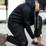 Утепленные удерживающие тепло светоотражающие штаны, эластичные бархатные рабочие наколенники, облегающий крой