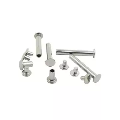 (M3M4) stainless steel 304 sub-female rivet butt butt pair knockout rivet photo album rivet semi-hollow set Rivet