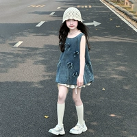 Синий костюм с юбкой-батончиком