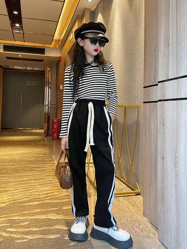 Осенний детский весенний базовый приятный телу лонгслив, в западном стиле, подходит для подростков