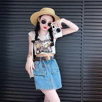 Джинсовая юбка, ремень