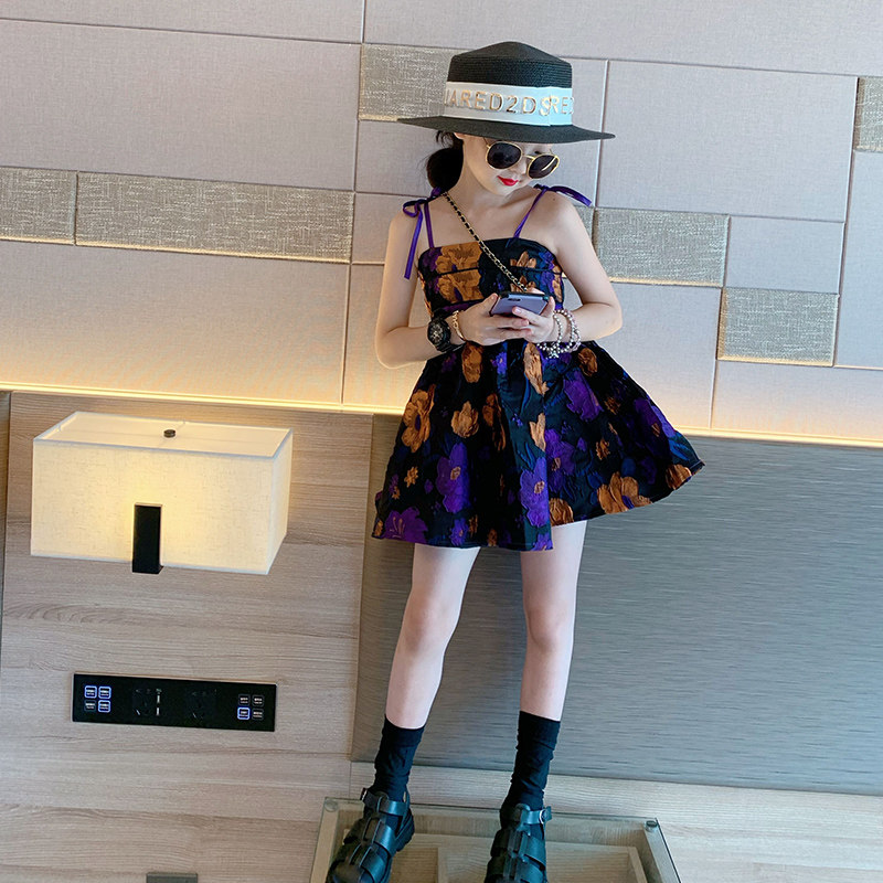 Girls dress summer dress 2021 new style princess dress female big child summer sundress children's skirt thin section