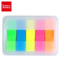 Comix 20 *5 color fluorescent indicator label easy sticker sticky note stickers Post-it notes Pepsi stickers