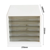 [Прозрачная модель ящика] 5-слойный белый 9777-A