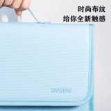 Delica Handle Multi -Layer File Polder Fending Fengqin Bag Начальные школы используют A4 Transparent Paging Papers для организации артефактов для учеников средней школы средней школы, тестовые бумаги для классификации папок, клип пакет проверки беременности.