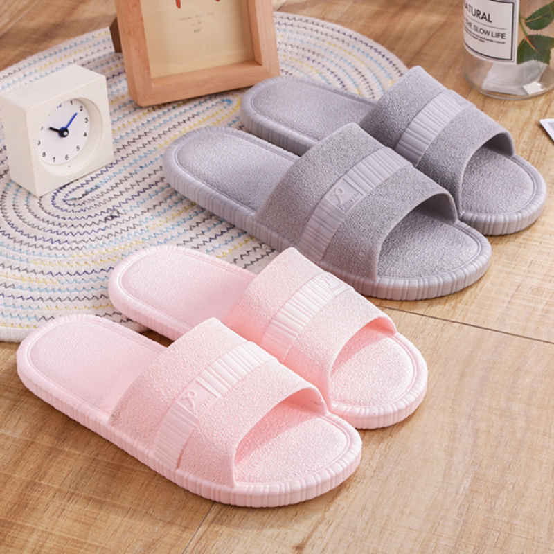 Home indoor slippers Men's and women's multi-color summer outdoor wear couple sandals Bathroom bath living room slippers Cool slippers
