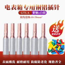  GTLA three-phase electric meter copper and aluminum pin aluminum wire electric meter box terminal terminal semicircular head solid long head pin type