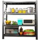 Royal Ball Home Shelves Balcony Shelves Multi-layer Black Storage Figure Display Rack Underground Storage Room Rack Utility Rack