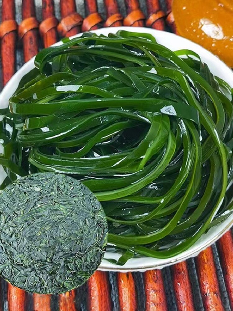 Dried compressed kelp silk ready-to-eat net red food round cake thick kelp silk dry goods kelp tender