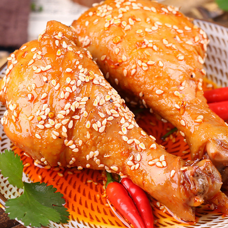 Gourmet Rabbit Spicy Chicken Drumstick 80g Vacuum Cooked Food Braised Instant Chicken Drumstick Snacks