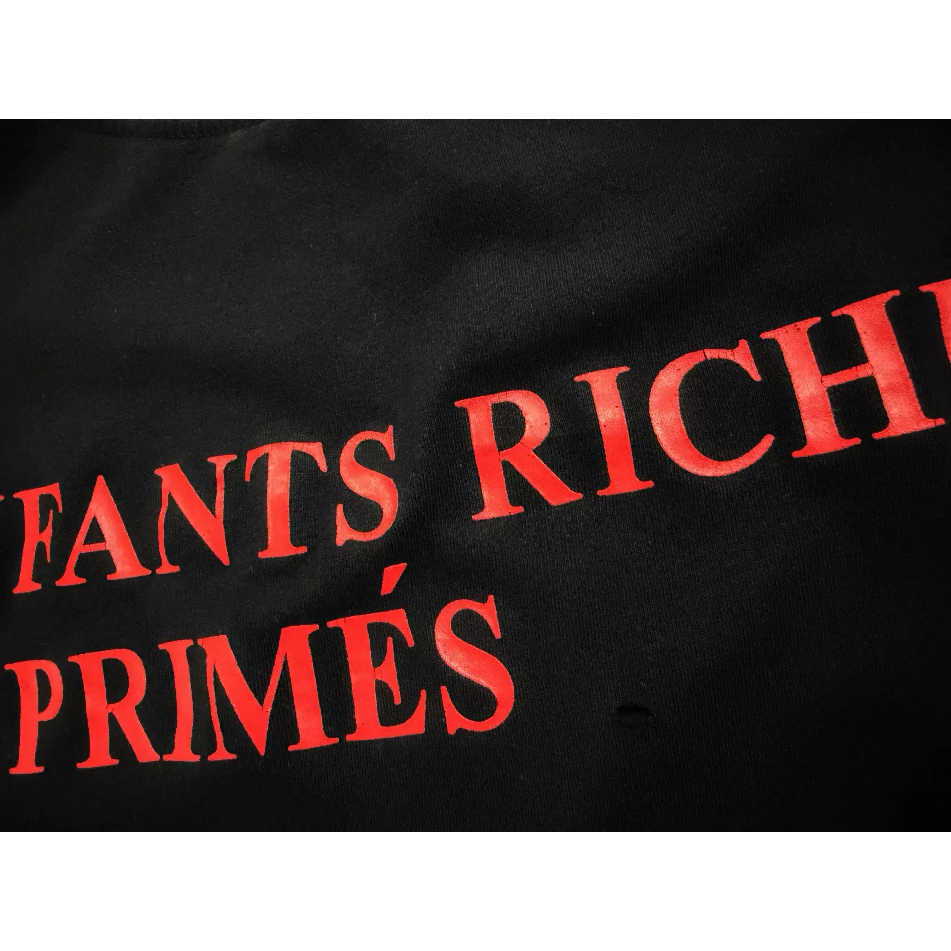 Футболка с коротким рукавом Enfants Riches Deprimes, «варёная» потертая, свободный крой, летняя