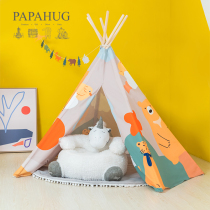 PAPAHUG|Childrens indoor small house Boy girl Baby dollhouse Castle game Reading corner tent