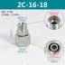 nối nhanh thủy lực 45 # thép Yonghua tiêu chuẩn ferrule liên kết thẳng thông qua kết nối ren bên trong và bên ngoài 2C / 2D khớp nối ống ferrule đôi đầu nối thủy lực inox múp nối thủy lực 