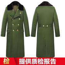 New military large coat for men in winter thickened and long cold-proof and warm Northeastern old-fashioned cotton-padded jacket military green cotton coat
