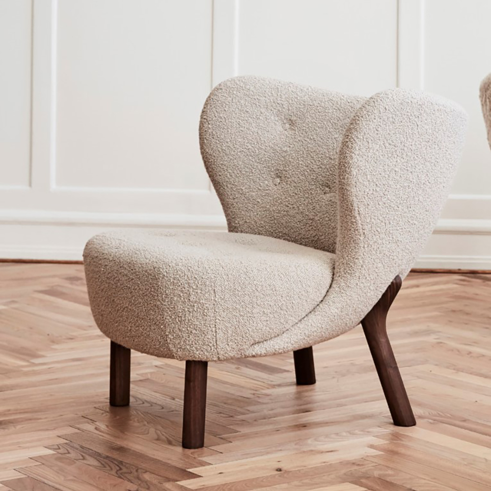 Sendekaya Nordic simple casual fabric single lamb teddy velvet net red lazy light luxury sofa chair