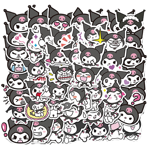 50 Sheets100  Lomi Stickers lovely Cartoon trunk Stickers notebook mobile phone Stickers waterproof Stickers Stickers