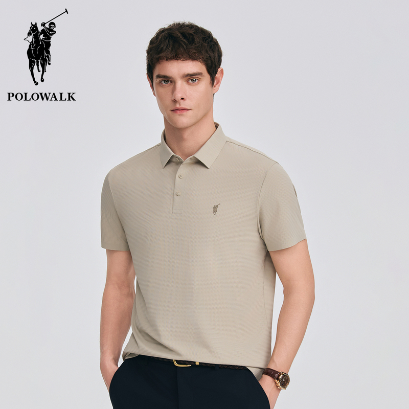 Polowalk Men's Casual Short-Sleeved Polo Shirt 2026 Summer Paul Collar Small Logo Sports Quick-Drying T-Shirt Trendy Polowalk Men's Casual Short-Sleeved Polo Shirt 2026 Summer Paul Collar Small Logo Sports Quick-Drying T-Shirt Trendy