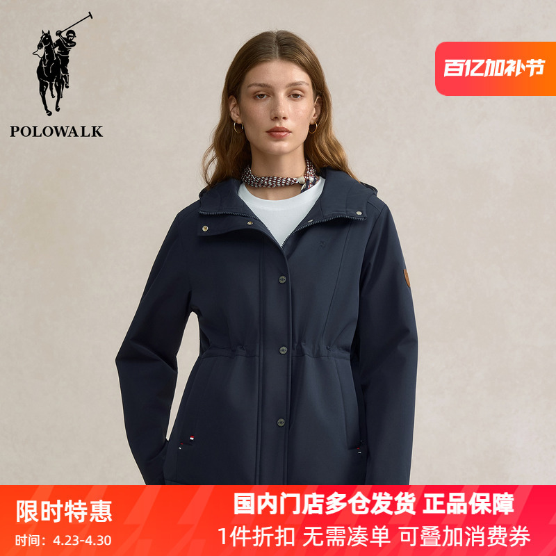 Polowalk Outdoor Hooded Cotton Jacket for Women, Paul's New Autumn and Winter Commuter Casual Warm Jacket Top, Trendy