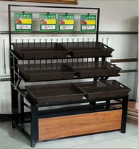 Fruit and vegetable fresh shelf display rack vegetable and fruit supermarket fruit multi-functional fruit supermarket rack vegetable rack new style