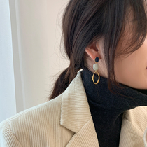 Korean earrings niche design sense advanced temperament earrings atmospheric retro earrings female earrings 2021 New Tide