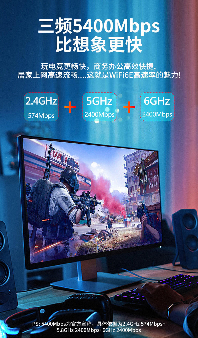 Сетевой адаптер Wavlink Intel AX210 WiFi 6E фиксированная антенна