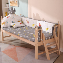 Crib Bed Fencing Baby Full Cotton Bed Pint Splicing Bed Circumference Soft Bag Baby Boy Pure Cotton Antico-resistant cloth can be detached and washed