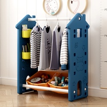 Children's room hanger landing on the ground Baby hanging hanger bedroom storeframe cute cartoon girl hood rack kid