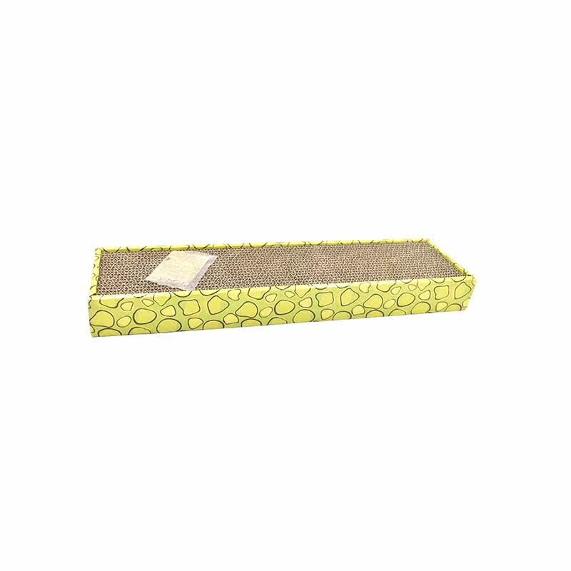 (produced by Hezhai) cat scratching board corrugated paper grinding claw wear-resistant rectangular cat scratching board to send catnip cat supplies