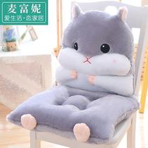 Wooden chair cushion back cushion integrated pregnant woman to protect her pregnancy cute ins and girls for a long time sit back and back cushions students