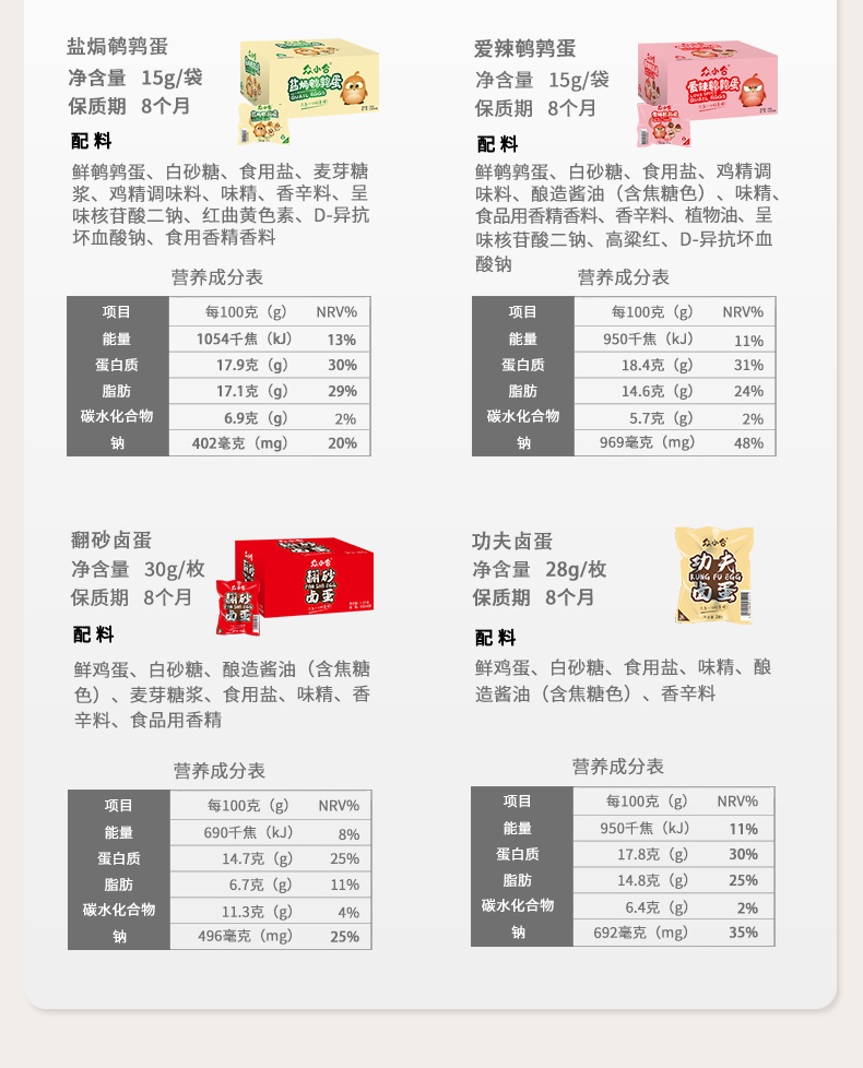 众小合盐焗鸡蛋休闲食品零食20枚