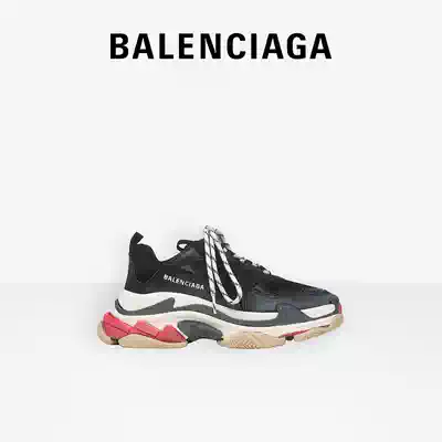 BALENCIAGA BALENCIAGA TRIPLE S women old texture brand logo low-top daddy shoes