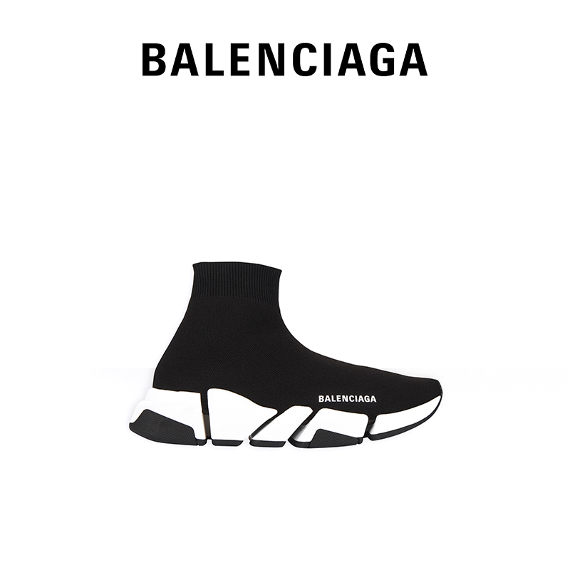 BALENCIAGA Balenciaga SPEED2 0 Women's Black Sock Knit Sneakers