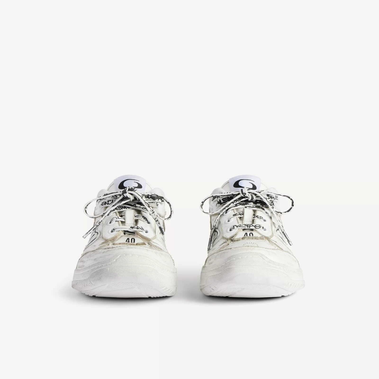 Баленсиага Balenciaga HAMPTONS WORN-OUT умеренно изготовленные женские старые кроссовки