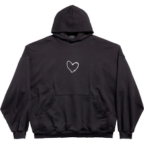 (Exclusive interest-free) BALENCIAGA Balenciaga 24 Winter QIXI LOVEY Mens Hooded Sweatshirt