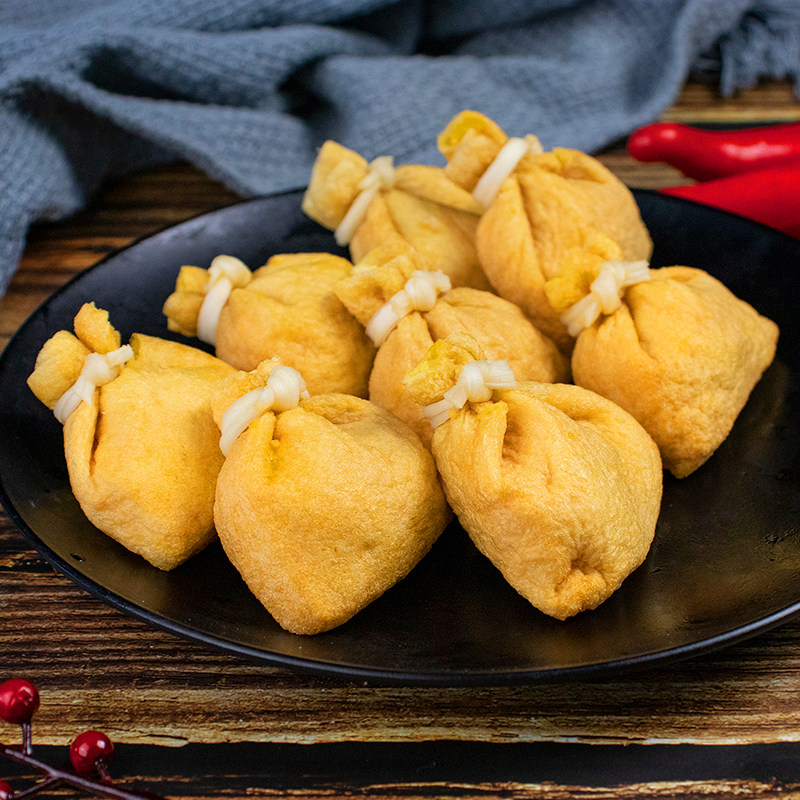 Japanese fish egg fortune bag 300g fish roe fortune bag Oden ingredients package heart fish ball Malatang hot pot balls