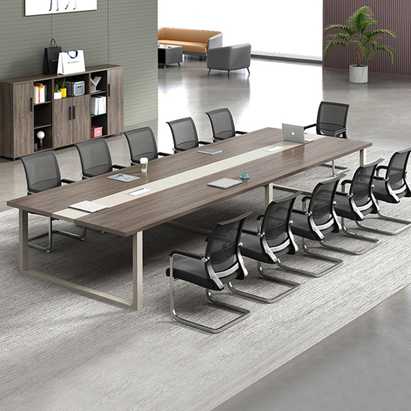 Meeting table long tables simple modern negotiations tables and chairs combination size training reception bar desk office furniture