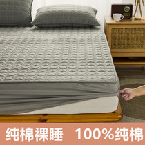 Good quality cotton fitted sheet padded thickened bedspread single piece cotton non-slip dust-proof fixed Simmons mattress protective cover