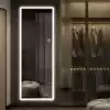 Smart frameless full-length mirror LED light Wall-mounted full-length mirror Home clothing store Full-length mirror Home decoration mirror with light