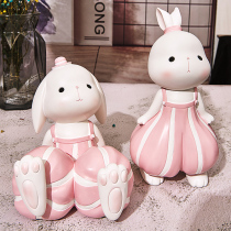 Nordic Cute Cartoon Rabbit Swing Piece Teenage Girl Hearts Bedroom Desktop Children Room Small Furnishing Girlfriend Birthday Present