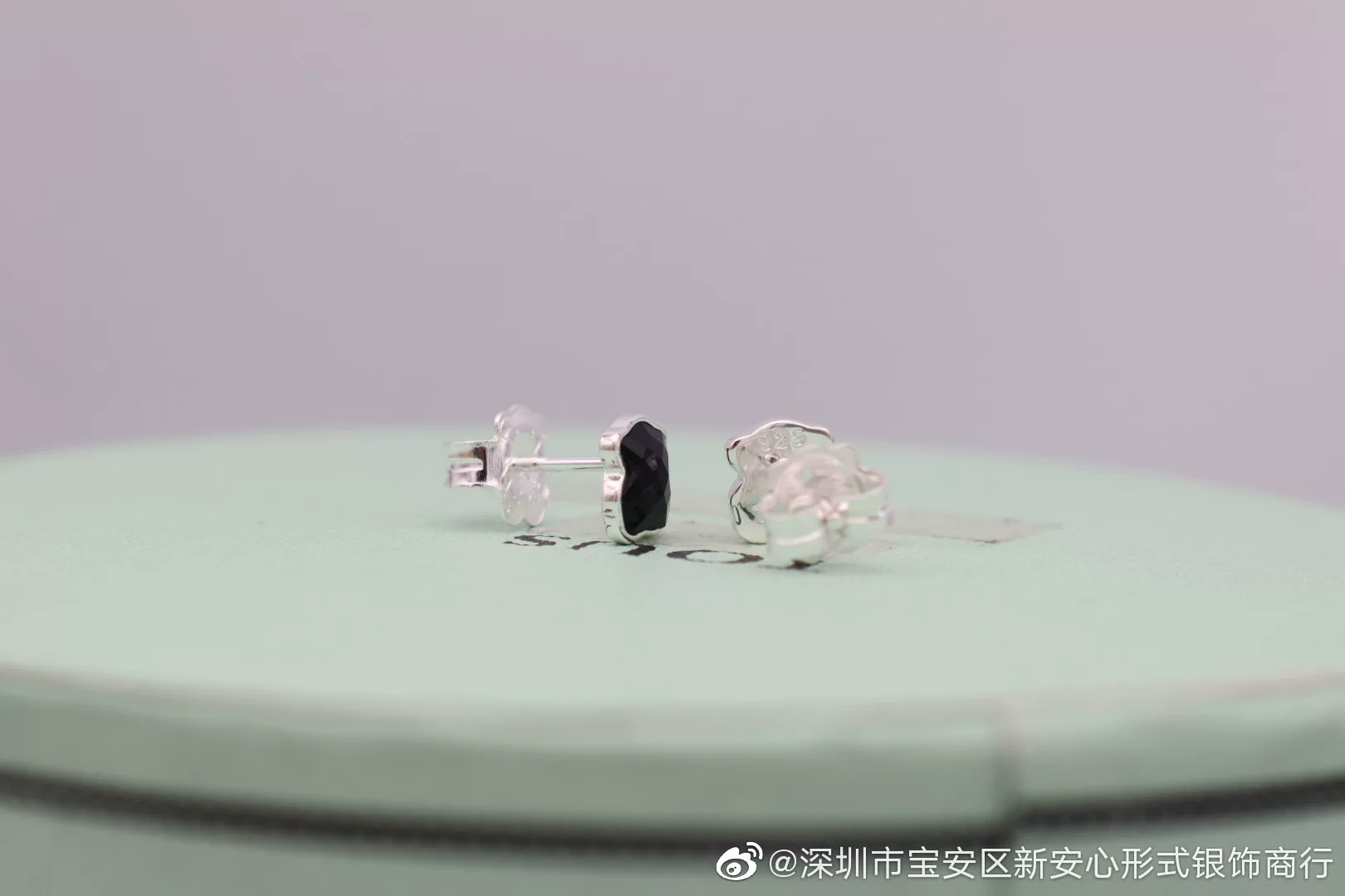 Простые серьги из серебра 925 пробы с фасетированным черным агатом, модная женская версия