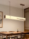 Song Dynasty Aesthetics, Oriental Home Decor, Landscape Calligraphy and Painting, Minimalist Long Strip Combination Dining Room Chandelier, Led Super Bright Bar Counter Tea Room
