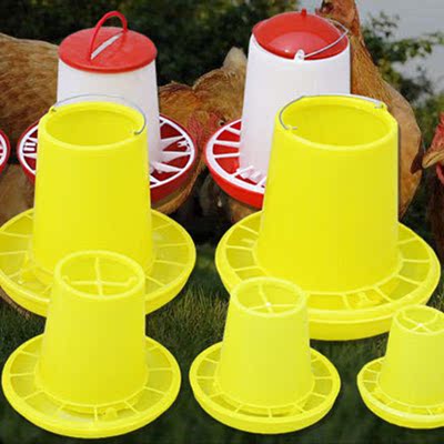 鸡用料槽食槽鸡料桶料筒小鸡喂食器喂水器鸡鸭鹅鸽子自动下料桶