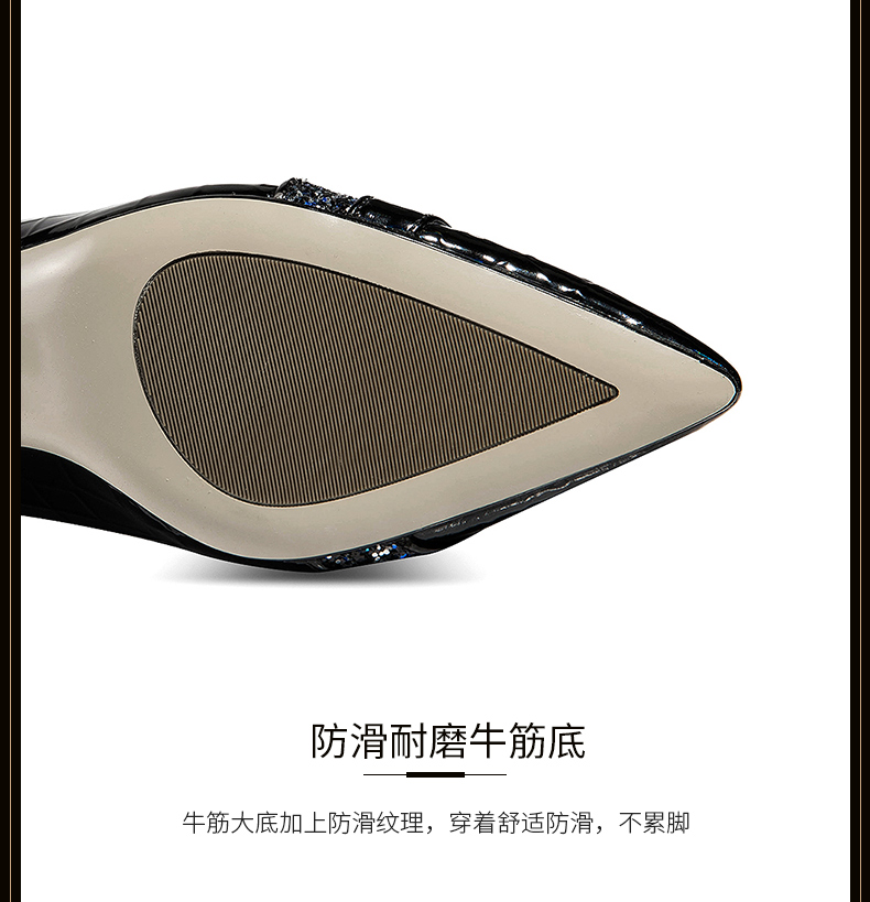 C9061 2910K GIÀY CAO GÓT NỮ LEMREFL MŨI NHỌN GÓT VUÔNG GIÀY DÉP NỮ G06 SẢN PHẨM MỚI
