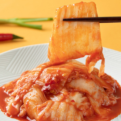 韩国辣白菜正宗泡菜韩式酱菜朝鲜延边族小咸菜下饭菜450g*3袋