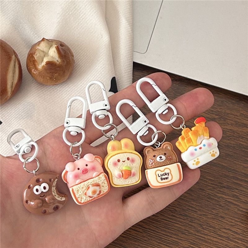 Cute Animal Dessert Keychain Girl Student Bag Pendant Couple Cartoon Cute Best Friend Accessories Gift Cute Animal Dessert Keychain Girl Student Bag Pendant Couple Cartoon Cute Best Friend Accessories Gift